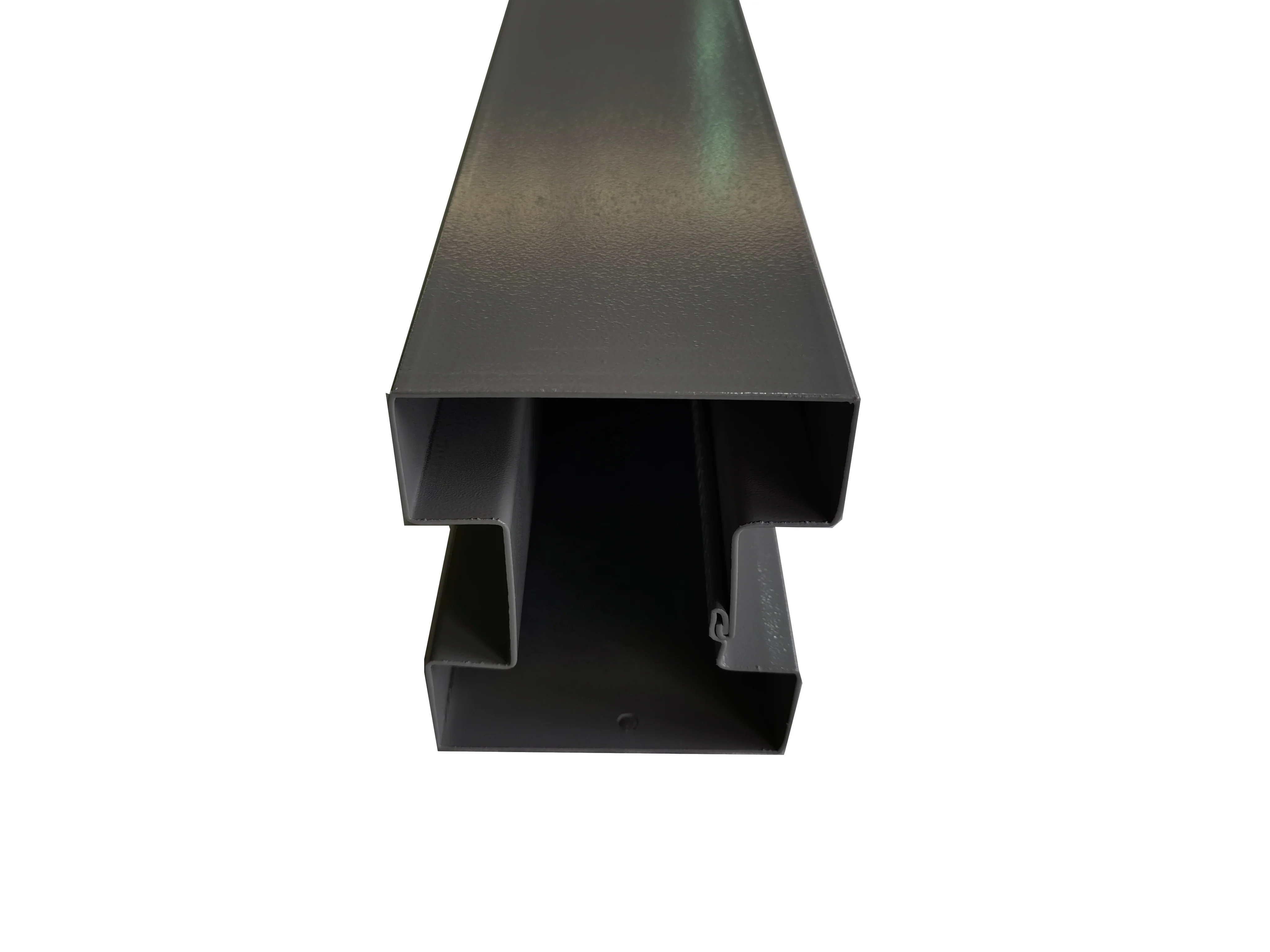 Satus Fence One-Piece Fence Post 2450 mm Anthracite Grey - Image 2