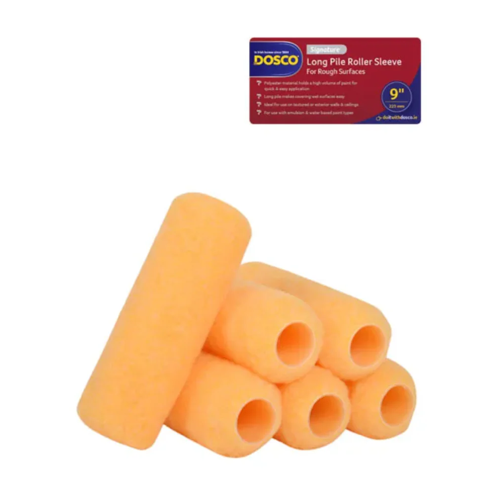9" Single Signature Long Pile Pile Roller Sleeve