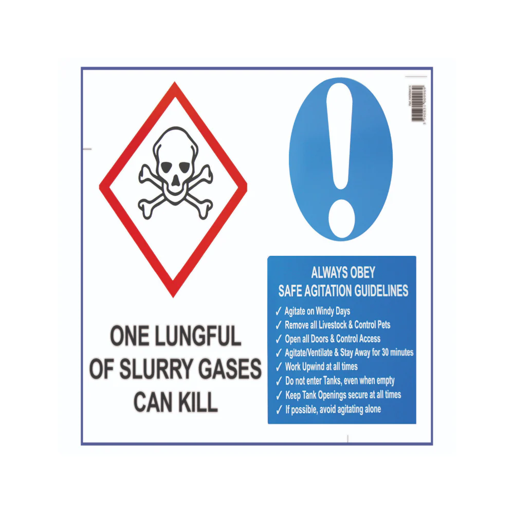 Slurry Gas Sign 500 x 400mm