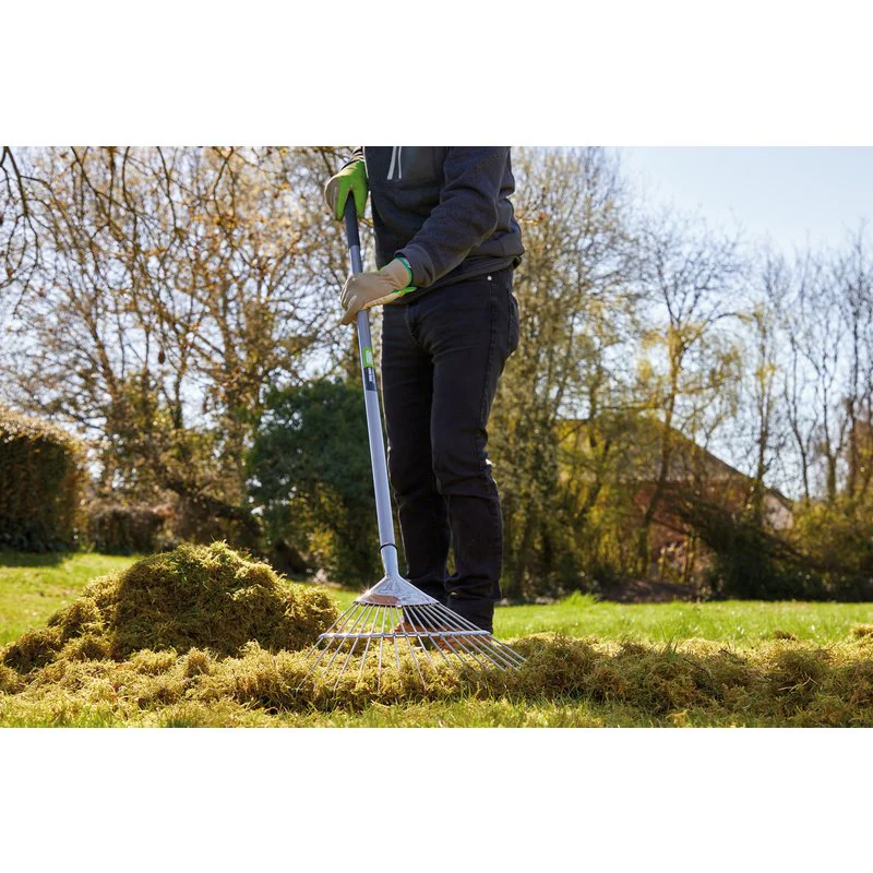 Stainless Steel Softgrip Lawn Rake - Image 2