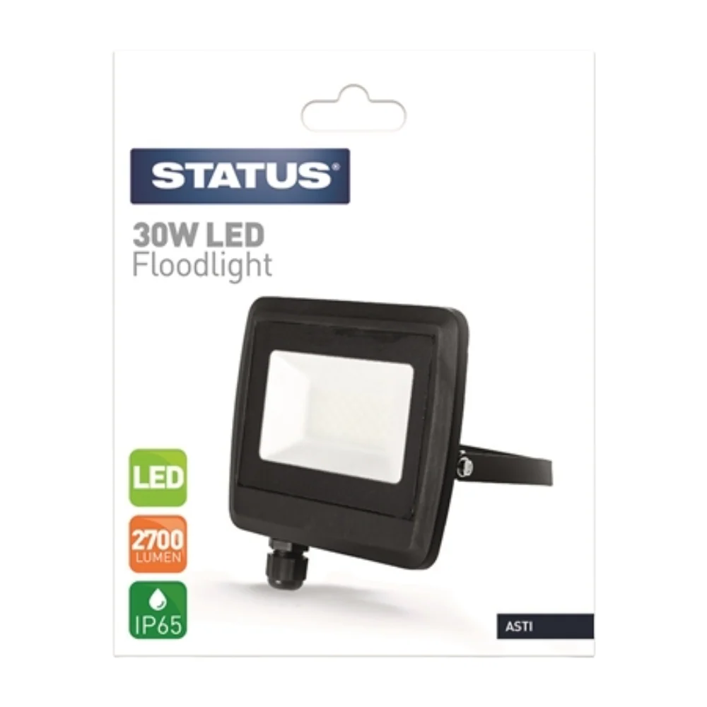 Status Asti 30W LED Grey Flood Light J3833 - Image 2