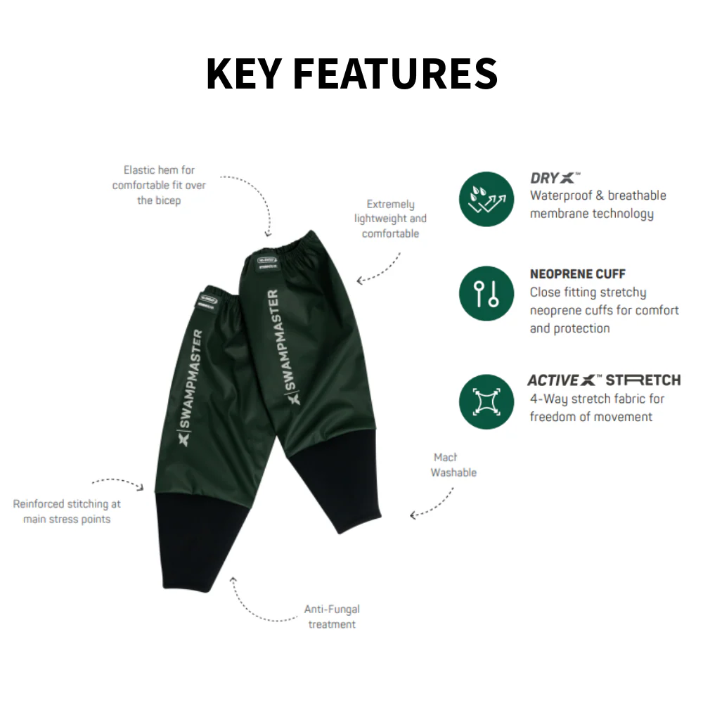 Swampmaster Waterproof Dairy Sleeves Green Size L/XL - Image 3