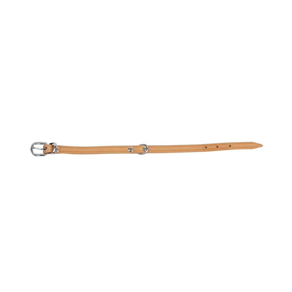 Tan Leather Dog Collar