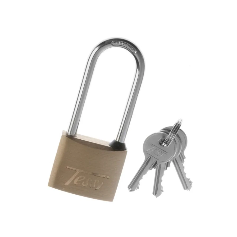 Tessi 40mm Brass Padlock Long Shackle