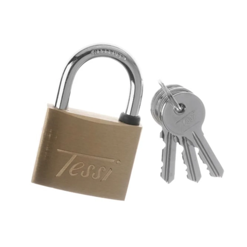 Tessi 50mm Brass Padlock Blister
