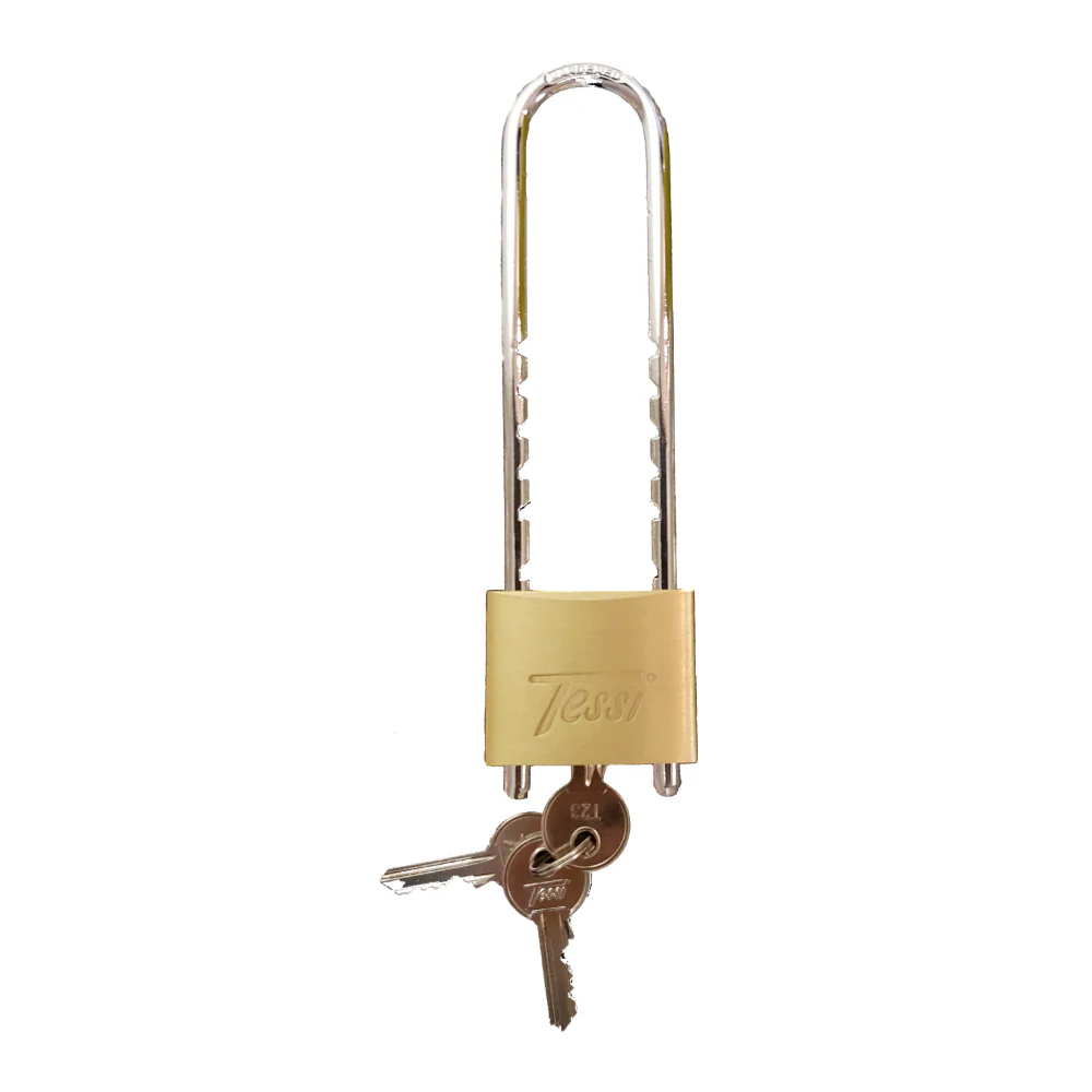 Tessi 50mm Brass Padlock with Adjustable Shackle