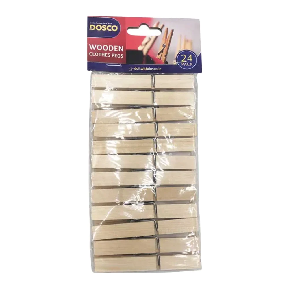 Timber Clothes Pegs 24 Pack
