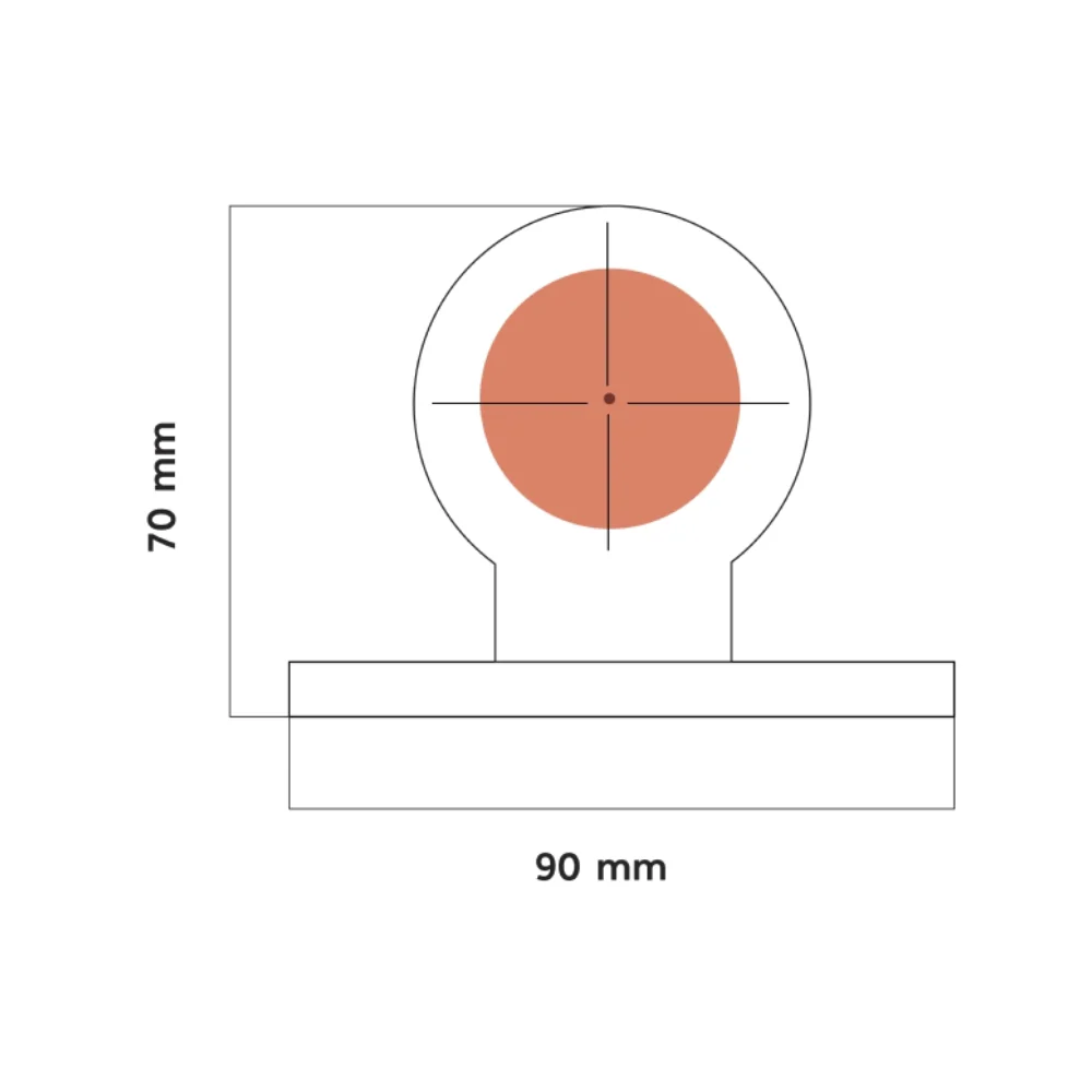 LED Side Mudguard Marker Lamp Red/White - Image 6