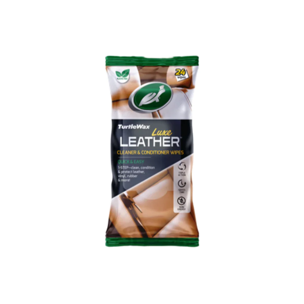 Turtle Wax Luxe Leather Wipes 24PK