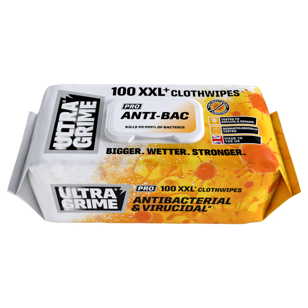 UltraGrime Anti‑Bac XXL Disinfectant Wipes 100 Pack