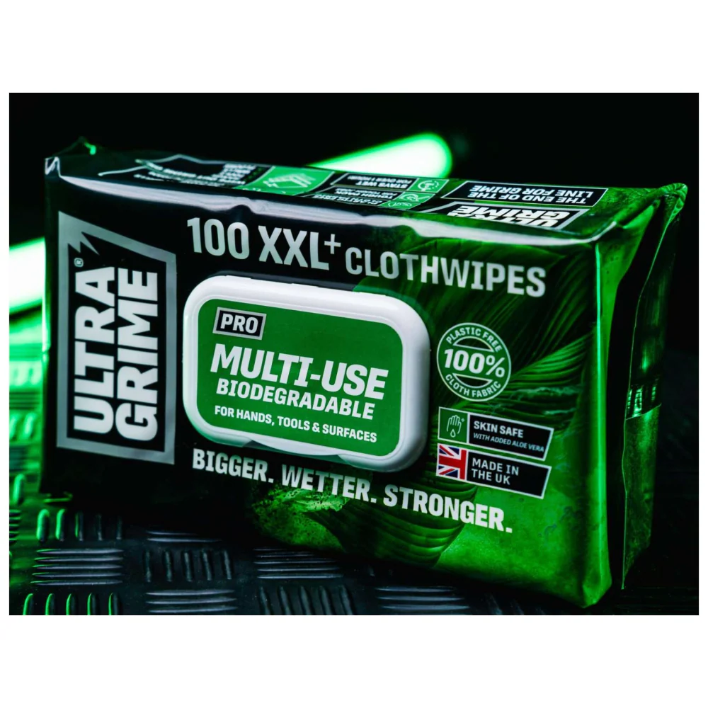 UltraGrime XXL Multiuse Bio Wipes 100 Pack - Image 5