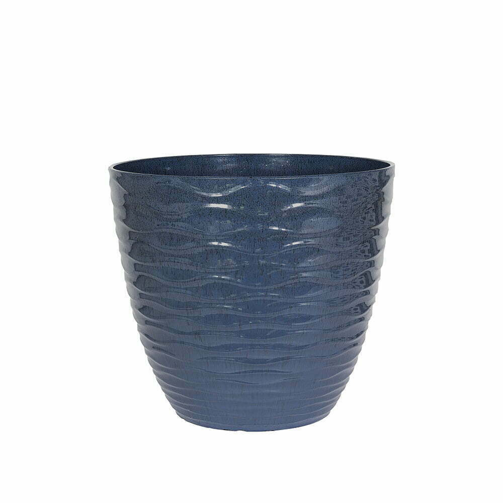 Windmere Glazed Planter Blue 38cm Plant Pot