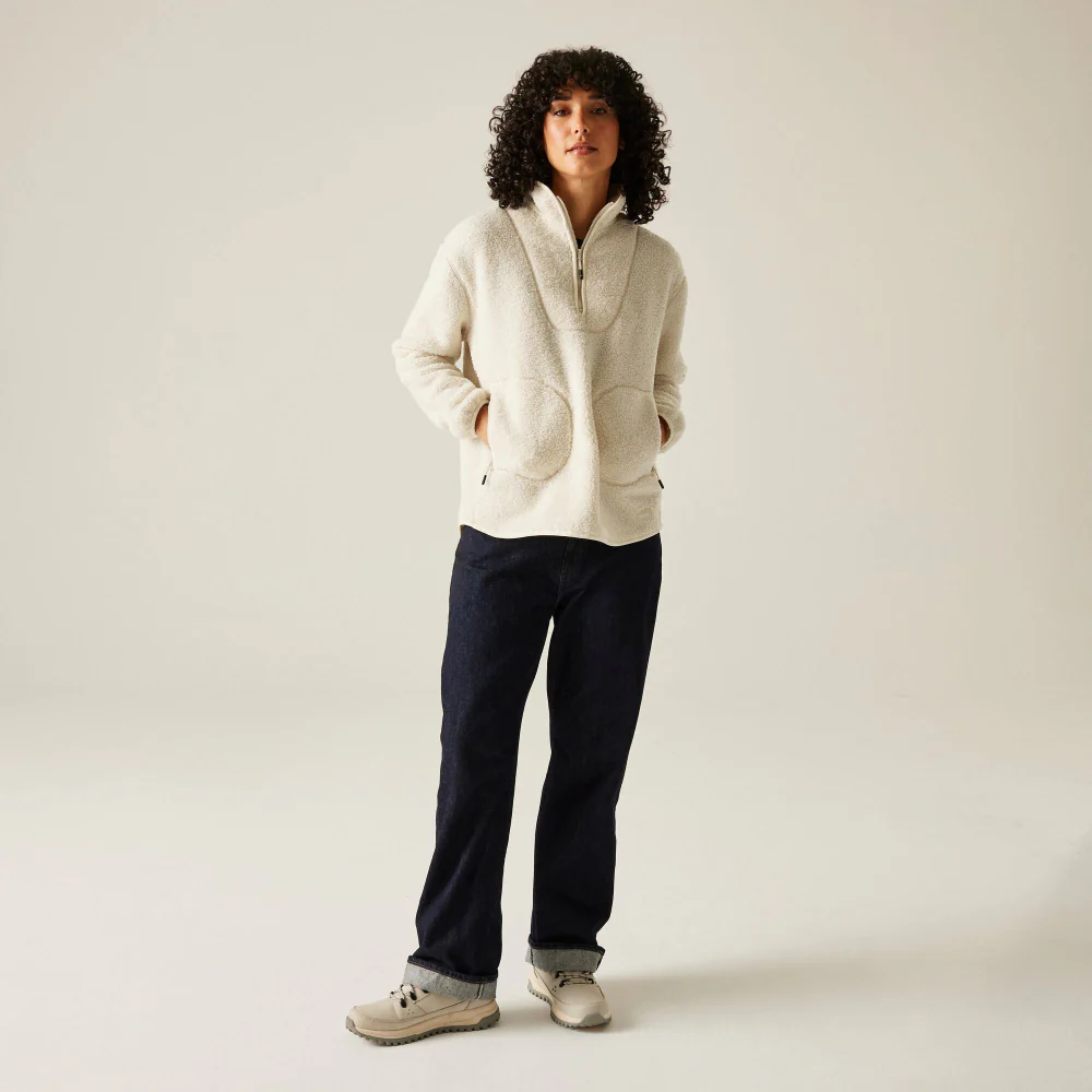 Women's Regatta Frankie Borg Half Zip Fleece - Image 3
