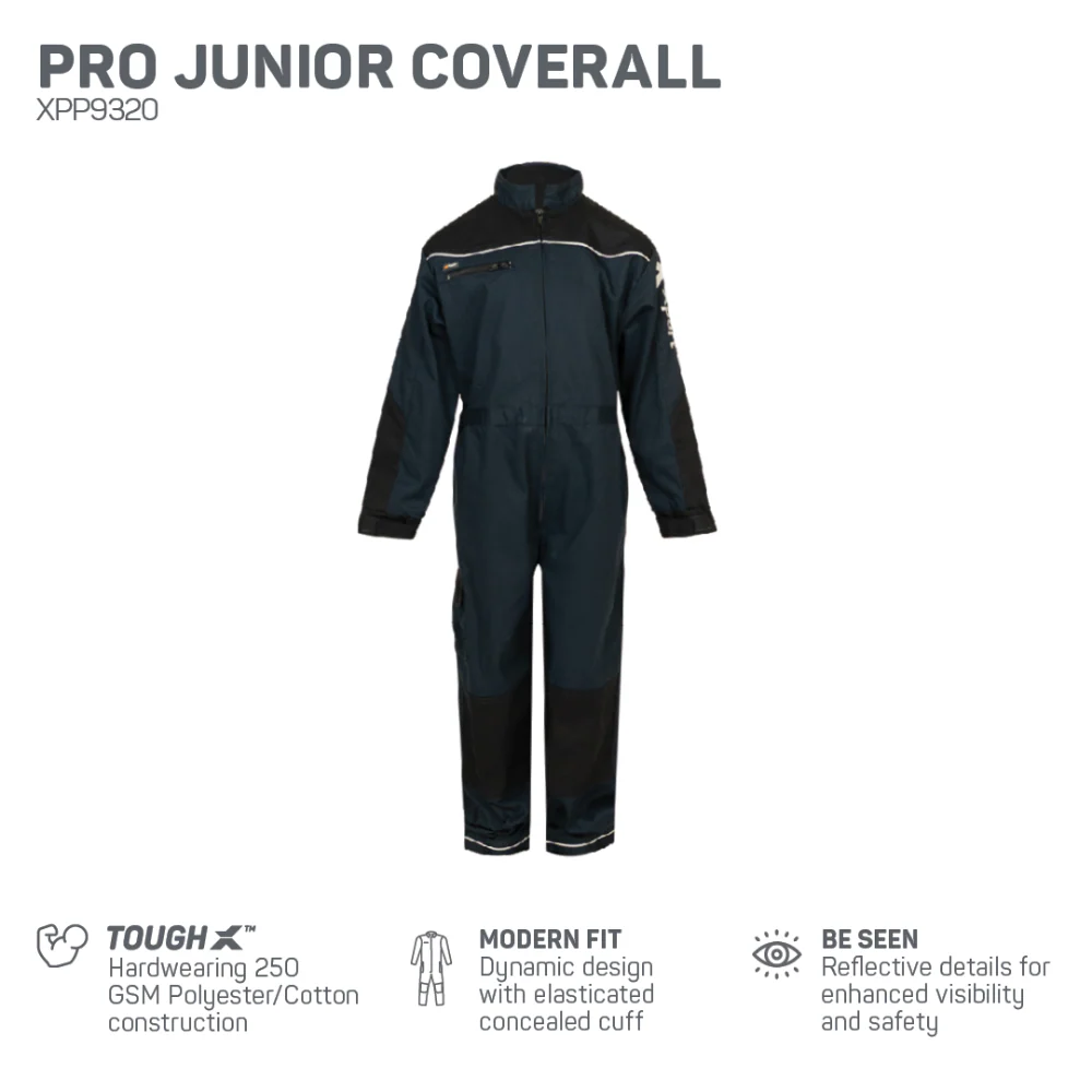Xpert Pro Junior Coverall Navy - Image 3